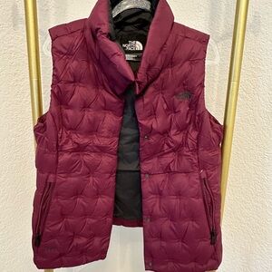 The North Face Maroon Quilted Jacket